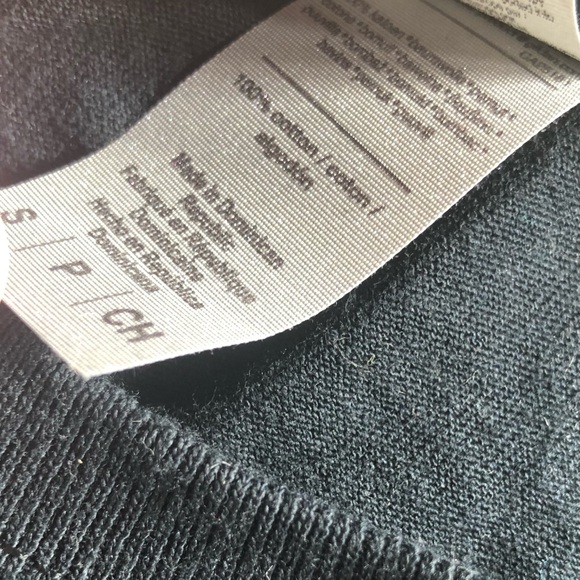 NWOT Black Tee with Masked Smiley Face Embroidered Patch - Size S - Picture 3 of 4